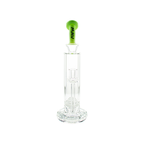 MAV Glass Arcata Honeyball Bent Neck Bong in Slime Green, 12" Borosilicate Glass with 14mm Joint
