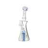 MAV Glass Bent Neck Jellyfish Rig in Blue with Tree Percolator and Glass on Glass Joint