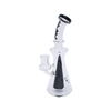 MAV Glass Bent Neck Long Pyramid Rig in Black, 9" Beaker Design with 14mm Joint