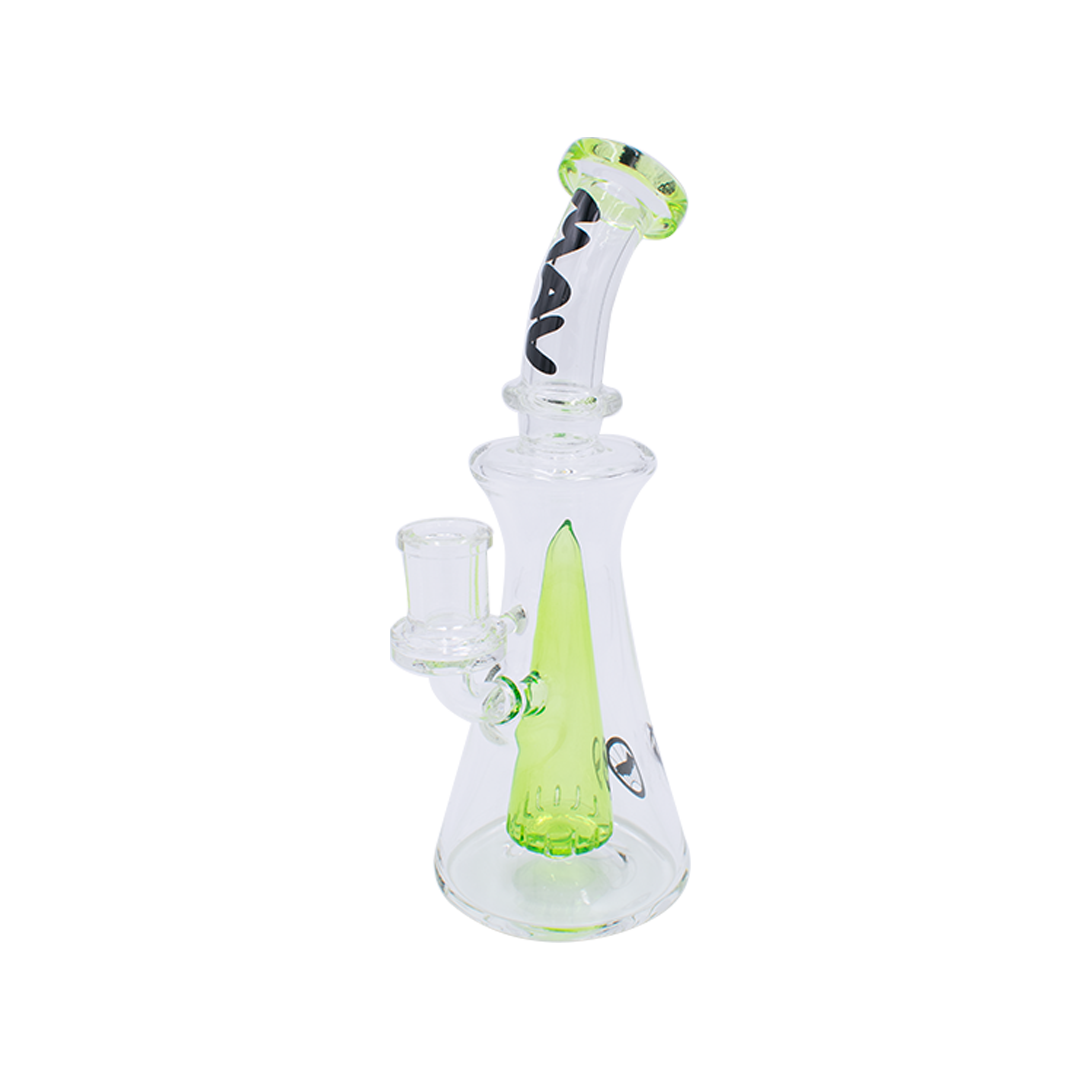 MAV Glass Bent Neck Long Pyramid Dab Rig