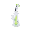 MAV Glass Bent Neck Long Pyramid Rig with 14mm Joint, Front View on White Background