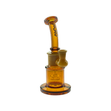 MAV Glass Birthday Cake Dab Rig in Gold Variant, 8" Compact Beaker Design with 14mm Joint