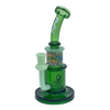 MAV Glass Green Birthday Cake Reversal Wig Wag Topping Dab Rig with Beaker Design