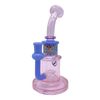 MAV Glass Birthday Cake Pink Dab Rig with Reversal Wig Wag Design and Beaker Base