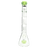 MAV Glass 18" Double Slitted Puck to UFO Beaker Bong with Showerhead Percolator