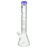 MAV Glass Double UFO Beaker Bong in Purple with Dual Percolators - Front View