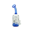 MAV Glass Dropdown Can Rig in Ink Blue with Beaker Design, Glass on Glass Joint, Side View