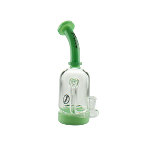 MAV Glass Dropdown Can Rig in Seafoam, 8.5" Tall Beaker Design with Glass on Glass Joint