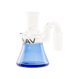 MAV Glass Dry Ash Catcher in Ink Blue, 14mm 90° angle, perfect for keeping bongs clean - Side View