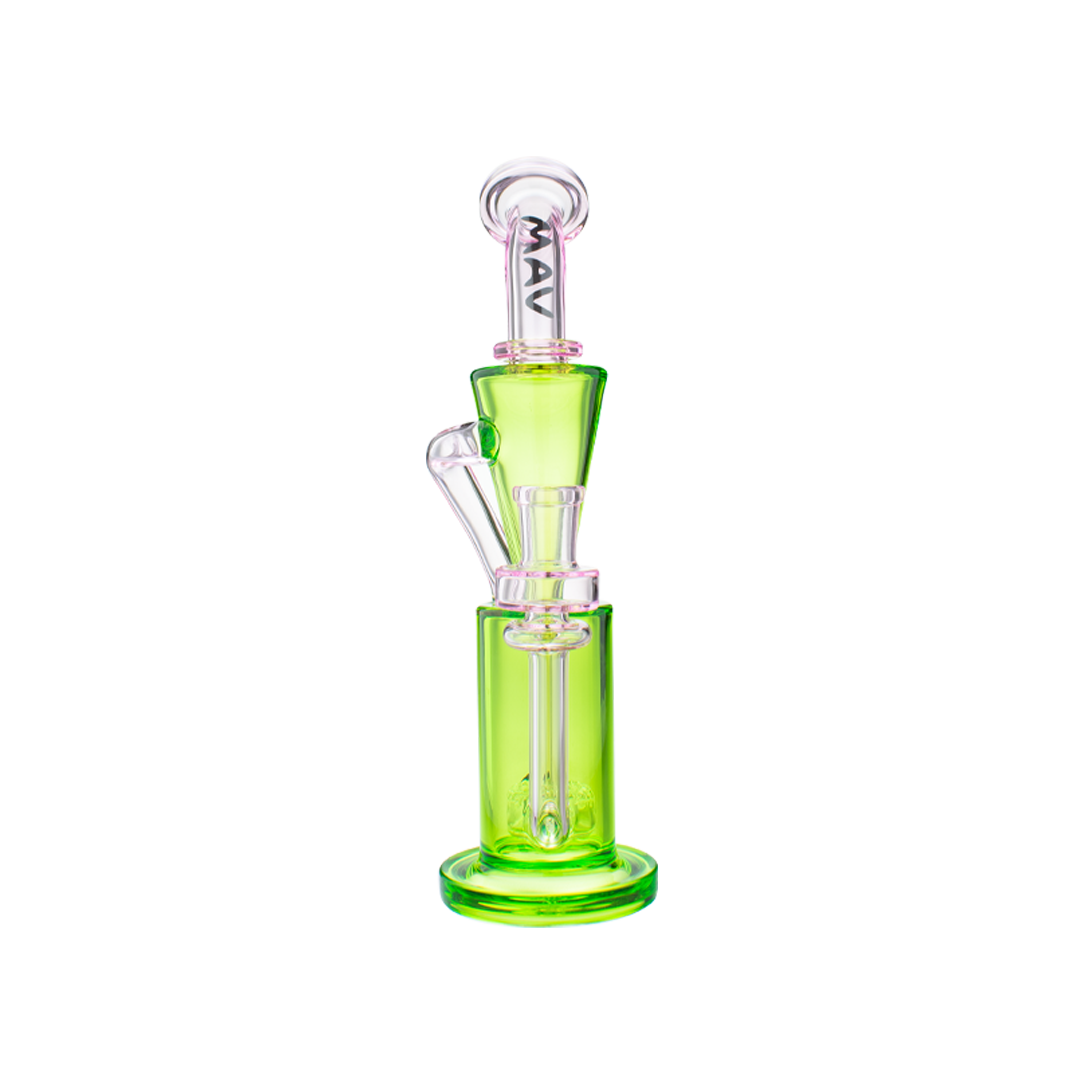 MAV Glass Echo Park Rig - 9.5" Recycler Dab Rig with Beaker Base and Glass on Glass Joint