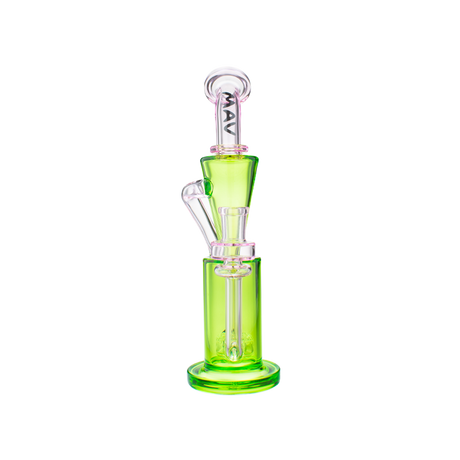 MAV Glass Echo Park Rig - 9.5" Recycler Dab Rig with Beaker Base and Glass on Glass Joint