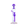 MAV Glass Echo Park Rig in Purple, 9.5" Tall Beaker Design with Glass on Glass Joint, Front View