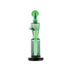 MAV Glass Echo Park Rig in Seafoam, 9.5" tall with beaker design and recycler, front view on white background