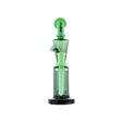 MAV Glass Echo Park Rig in Seafoam, 9.5" tall with beaker design and recycler, front view on white background