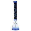 MAV Glass Hermosa Beaker Bong 18'' in Ink Blue/Black, Front View with Thick Glass and Down Stem