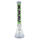 MAV Glass - Hermosa Beaker Bong 18'' in Purple/Slime with 50mm Diameter and 5mm Thickness