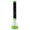 MAV Glass - Hermosa Beaker Bong 18'' in Slime/Black with 50mm Diameter and 5mm Thickness