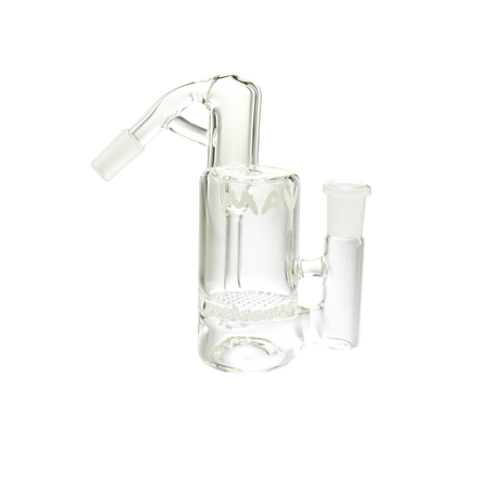 MAV Glass Honey Recycling Ash Catcher 14mm/45° with honeycomb percolator on white background
