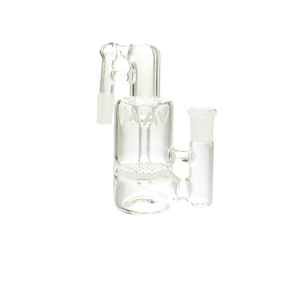 MAV Glass Honey Recycling Ash Catcher 14mm/90° with honeycomb percolator - front view