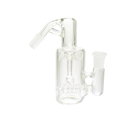 MAV Glass Inline Recycling Ash Catcher 14mm/45° with Clear Percolator - Front View