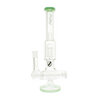 MAV Glass Inline to 8 Arms Tree Perc Bong in Seafoam, Front View on Seamless White Background