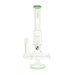 MAV Glass Inline to 8 Arms Tree Perc Bong in Seafoam, Front View on Seamless White Background