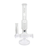 MAV Glass Inline To 8 Arms Tree Perc Bong, Straight Design, Front View on White Background