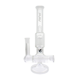 MAV Glass Inline To 8 Arms Tree Perc Bong, Straight Design, Front View on White Background