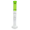 MAV Glass 18" Straight Bong with Inline, Double Honeycomb, and UFO Percs - Front View