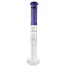 MAV Glass Inline to Double Honeycomb to UFO Straight Bong in Purple, Front View