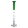 MAV Glass 21" Inline to Triple Honeycomb to UFO Bong in Seafoam - Front View