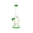 MAV Glass Lunada Bay Incycler Single Uptake Dab Rig in Forest Green, Front View on White Background