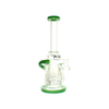 MAV Glass Lunada Bay Incycler Single Uptake Dab Rig in Forest Green, Front View on White Background