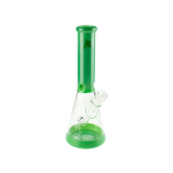 MAV Glass 12'' Full Color Beaker Bong in Forest Green with Glass on Glass Joint