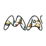 MAV Glass logo with artistic glass patterns representing brand identity