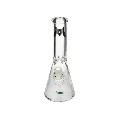 MAV Glass - 9mm Classic Beaker Bong 12" in Black with Heavy Wall Thickness