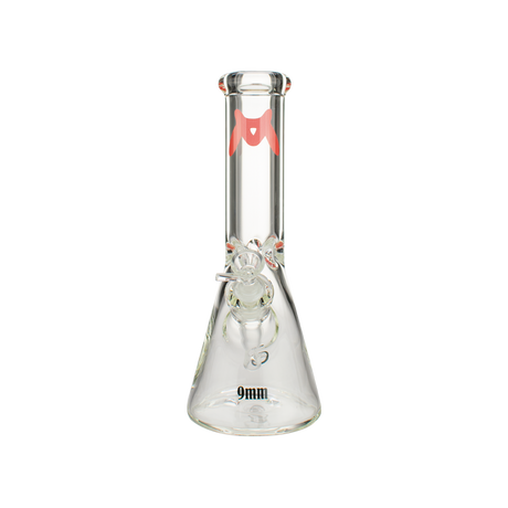 MAV Glass 12'' Classic Beaker Bong in Red with 9mm Thick Glass and 18mm to 14mm Down Stem
