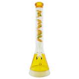 MAV Glass B18 2 Tone Beaker Bong in Golden Bamboo, 18" Tall, Borosilicate Glass