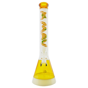 MAV Glass B18 2 Tone Beaker Bong in Golden Bamboo, 18" Tall, Borosilicate Glass