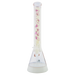 MAV Glass - B18 2 Tone Beaker Bong in Pink Cherry, Front View with Clear Borosilicate Glass
