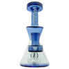 MAV Glass - Balboa Mini Rig in Blue - Front View, Compact 6" Beaker Design with Glass on Glass Joint