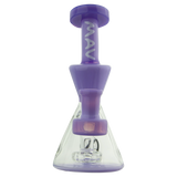 MAV Glass - Balboa Mini Rig in Purple, Compact 6" Beaker Design with Glass on Glass Joint