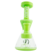 MAV Glass - Balboa Mini Rig in Slime variant with 2.5" diameter, front view on white background