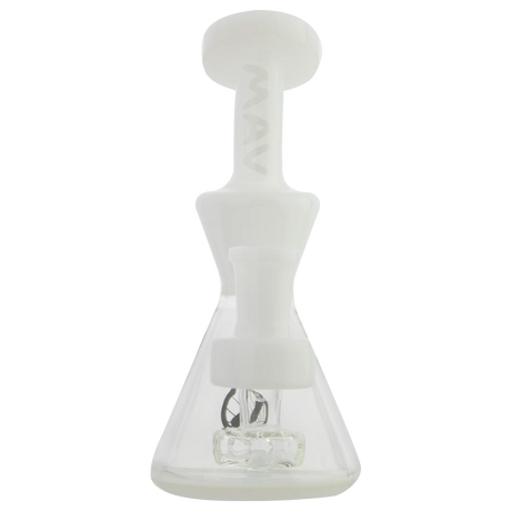 MAV Glass - Balboa Mini Rig in White - Front View on Seamless White Background