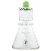 MAV Glass - Barrel Top Pyramid UFO Bong in Forest Green, Compact Beaker Design, USA Made