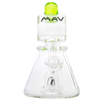 MAV Glass - Barrel Top Pyramid UFO Bong Front View, Compact Design, For Dry Herbs