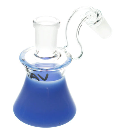 MAV Glass - Blue Dry Ash Catcher at 45 Degree Angle, Beaker Design, 14mm Joint