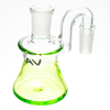MAV Glass - Colored Dry Ash Catcher in Ooze with 90 Degree Joint Angle, Side View