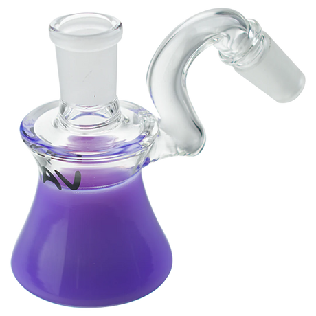 MAV Glass - Purple 45 Degree Colored Dry Ash Catcher for Bongs, Side View