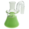 MAV Glass - Slime Colored Dry Ash Catcher at 90 Degree Angle, 14mm Joint - Side View